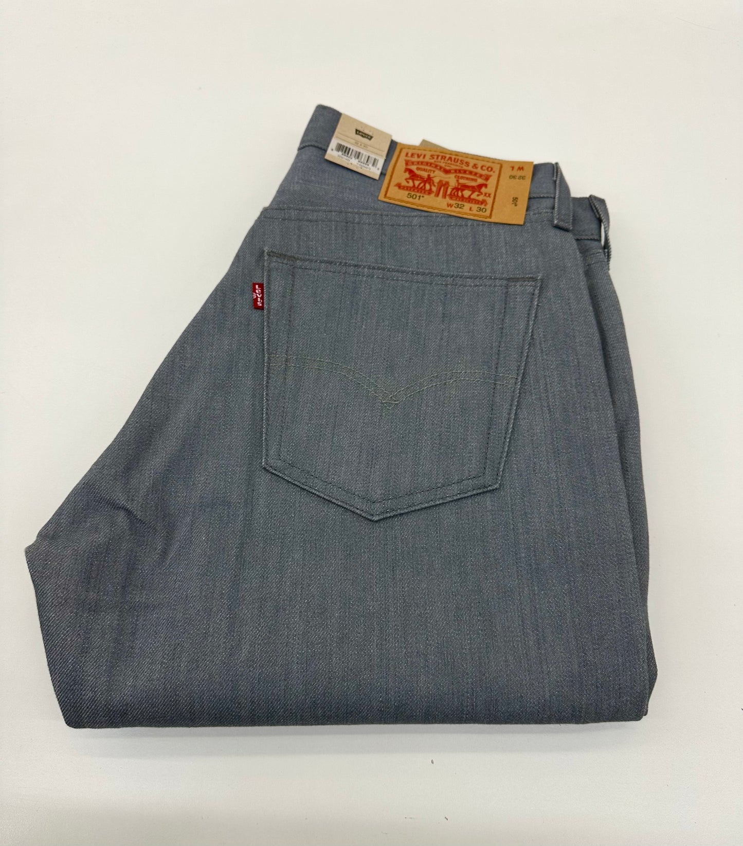Original Levis shrink-to-fit 501s Silver Grey
